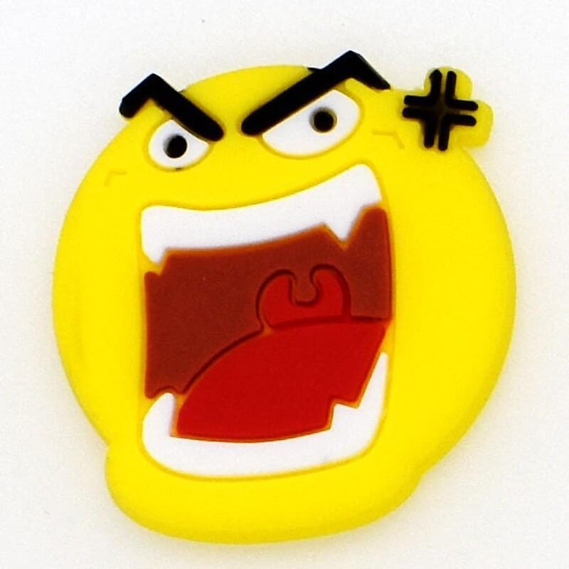 Emoji Angry big mouth 38-31 Shoe Charm