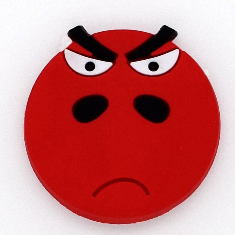 Emoji Red snort 38-35 Shoe Charm