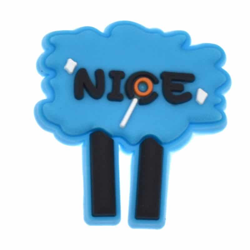NICE blue sign logo badge Shoe Charm