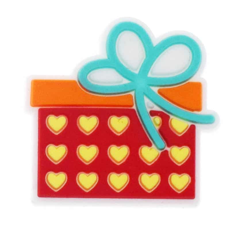 Love heart gift box 387-02 - Shoe Charm