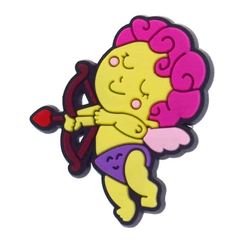 Pink haired cherub 387-04 - Shoe Charm