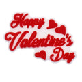 Happy valentines day with hearts  387-09 - Shoe Charm