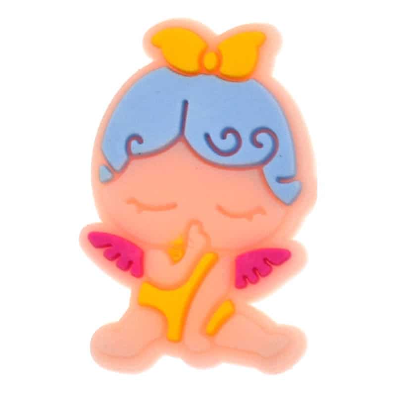 Blue haired hush Cherub 388-02 - Shoe Charm