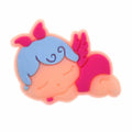 Blue haired sleeping Cherub 388-03 - Shoe Charm