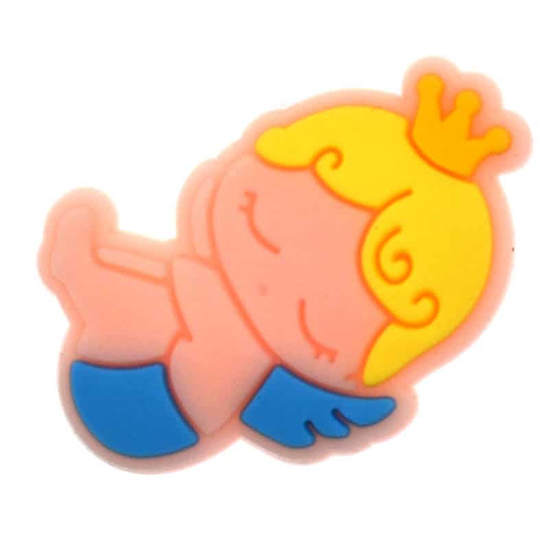 Blond sleeping Cherub on back 388-06 - Shoe Charm