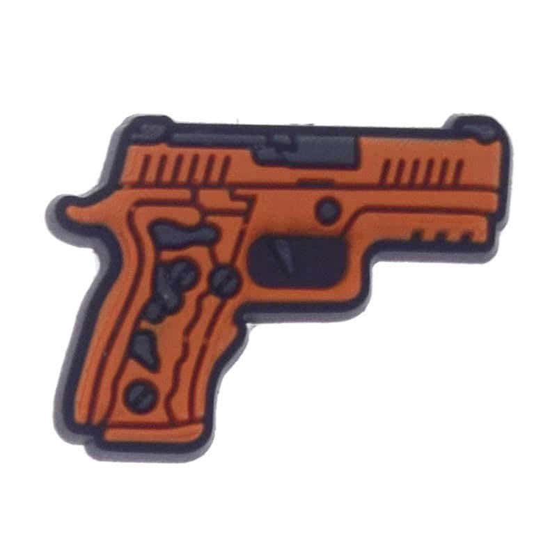 Orange Pistol 389-03 - Shoe Charm