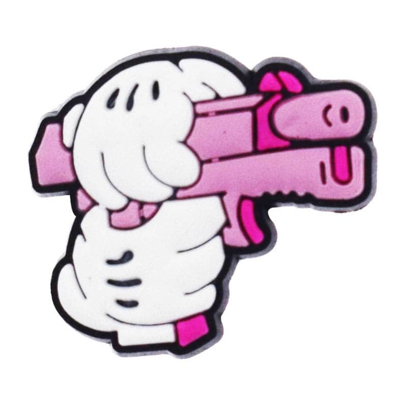 Cartoon hands Gun 389-06 - Shoe Charm