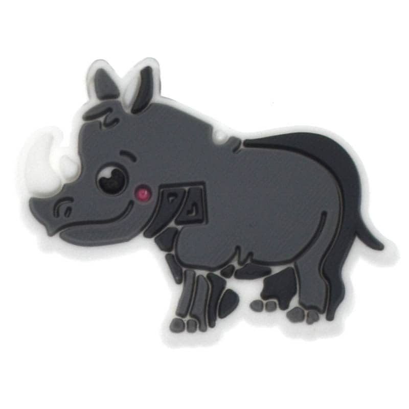 Grey pig 392-14 Shoe Charm