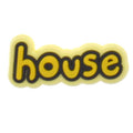 Shoe Charm - 'house' sign logo from  Drew House 393-06