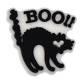 BOO scared black cat 397-02 - Shoe Charm