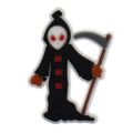 Black & red Grim Reaper with sythe 397-06 - Shoe Charm