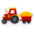 Tractor with wagon red 399-04 Shoe Charm