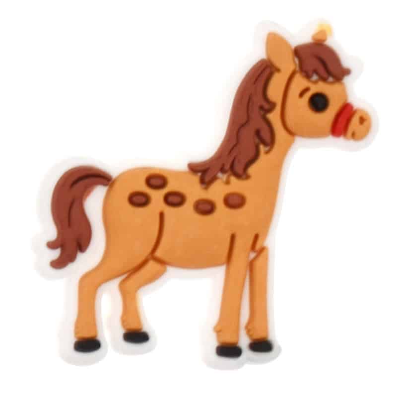 Brown spotted Pony 399-07 Shoe Charm