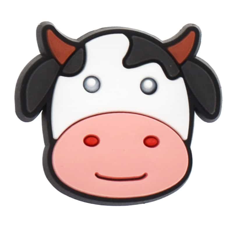 Happy Cow head with horns 399-10 Shoe Charm