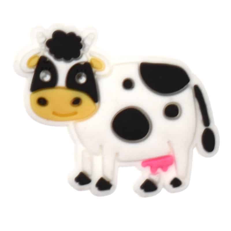 Spotted Cow black & white 399-15 Shoe Charm