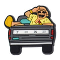 Shoe Charm - Bad bunny in a pickup 406-03