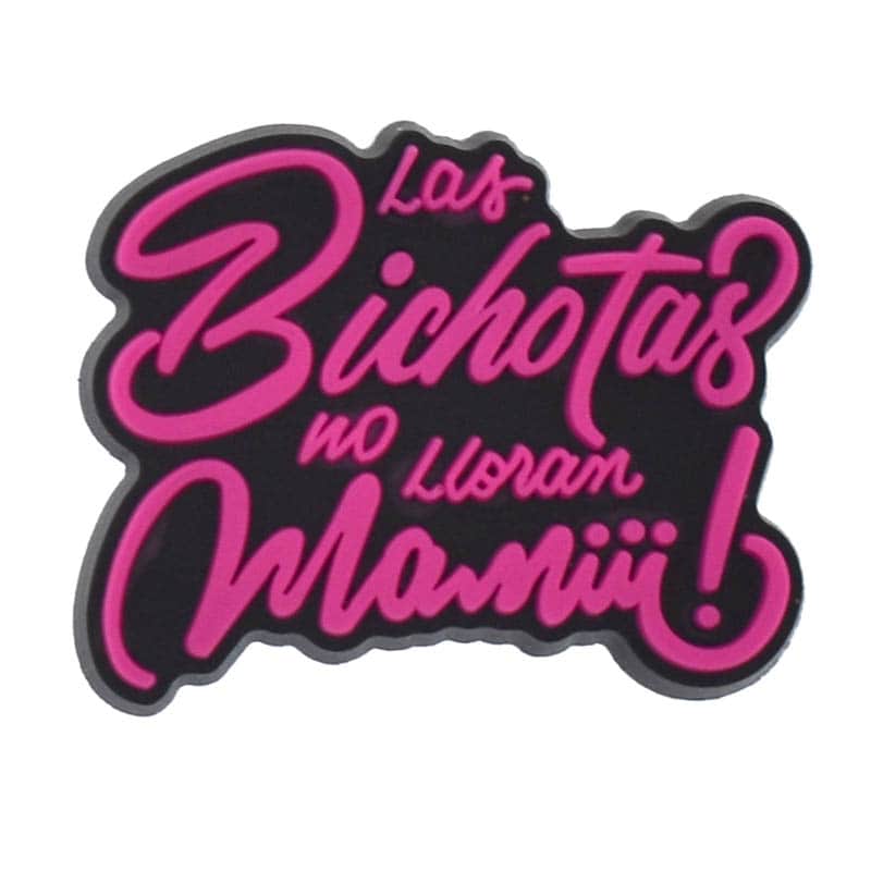 Shoe Charm - "las bichotas no lloran mami" words sign logo Bad Bunny406-11