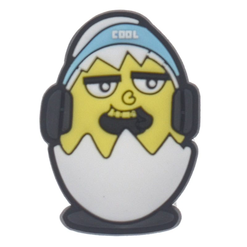 Shoe Charm -  Headphones Happy Egg 409-04