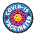 Covid 19 Smile Vaccinated badge Medical Care 41-27 Shoe Charm