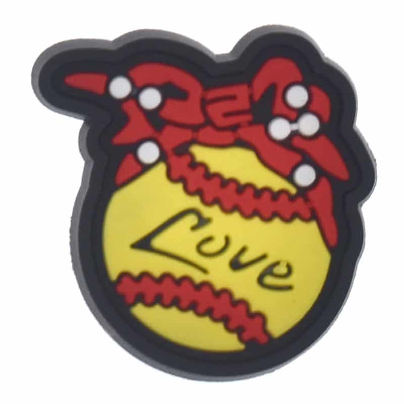 Shoe Charm - Mascot Love Softball 415-04