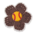 Shoe Charm - Softball and glove  415-07