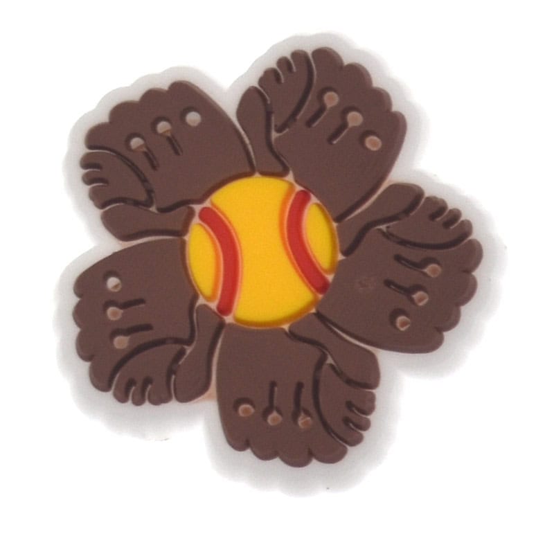 Shoe Charm - Softball and glove  415-07