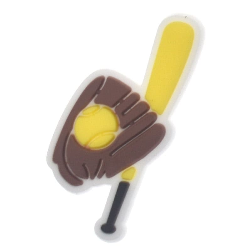 Shoe Charm - Softball Bat glove ball 415-09