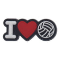 Shoe Charm - I LOVE VOLLEYBALL 416-05