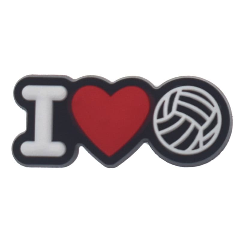 Shoe Charm - I LOVE VOLLEYBALL 416-05
