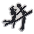 Shoe Charm - Over the net sillouhette  416-06