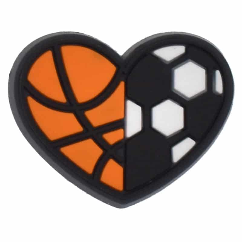 Shoe Charm - Heart balls Basketball 417-02