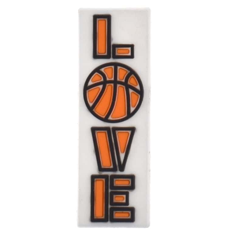 Shoe Charm - LOVE Basketball sign log badge 417-08