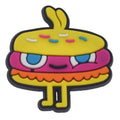 Pink & yellow rabbit burger character 423-05 - Shoe Charm