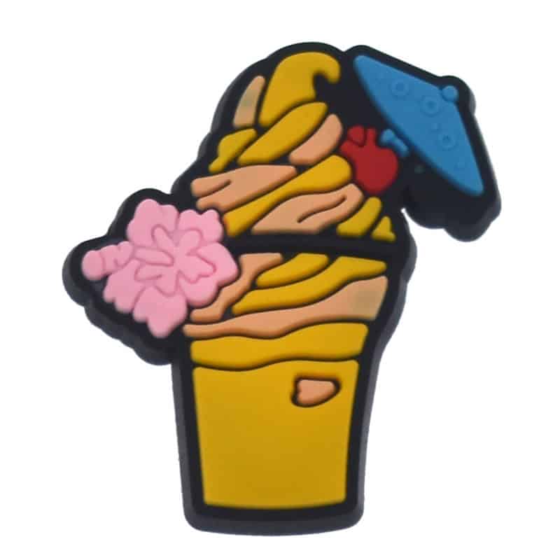 Yellow ice cream dessert 423-09 - Shoe Charm