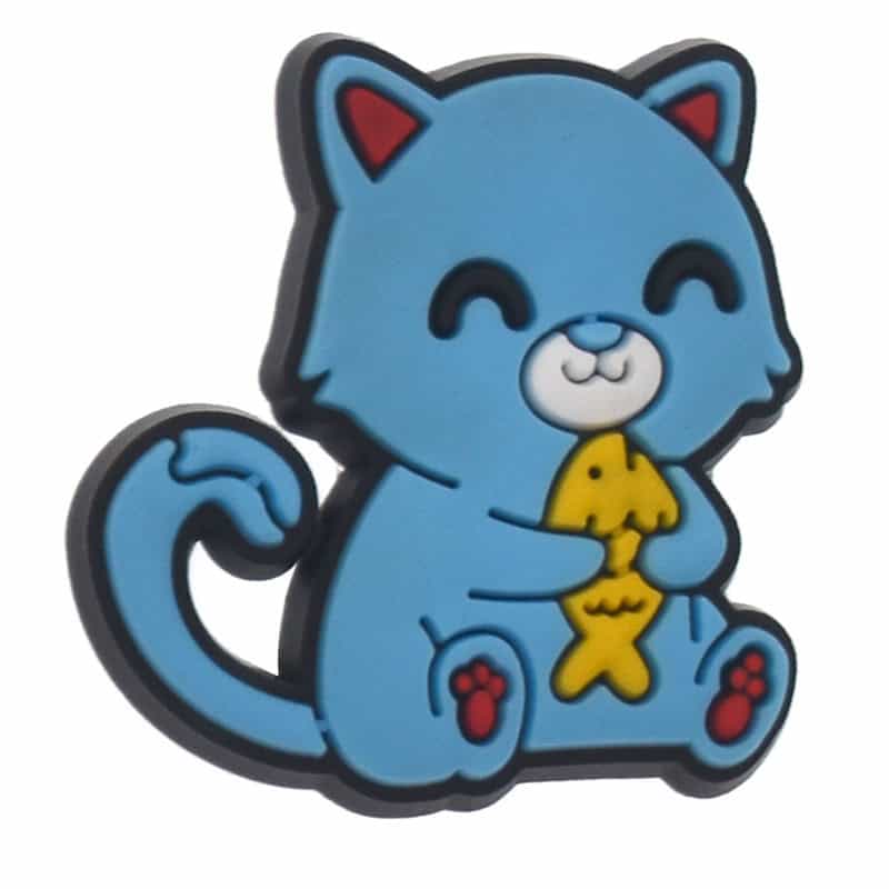 Blue kitten cat 436-04 Shoe Charm