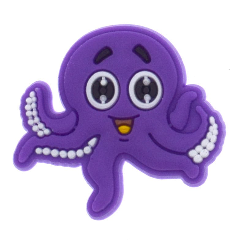 Purple octopus 436-14 Shoe Charm