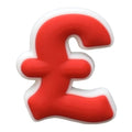 Pound sterling symbol Money 44-01 Shoe Charm