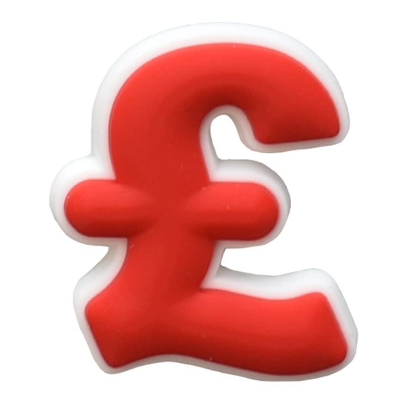 Pound sterling symbol Money 44-01 Shoe Charm
