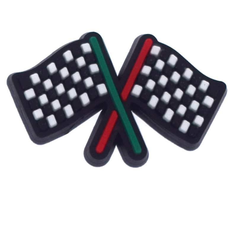 Shoe Charm - Chequered flags 441-13