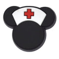 Shoe Charm -  Nurse hat black face 443-03