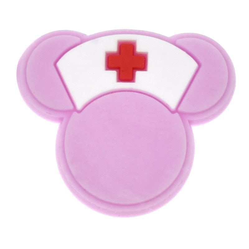 Shoe Charm -  Nurse hat pink face 443-05