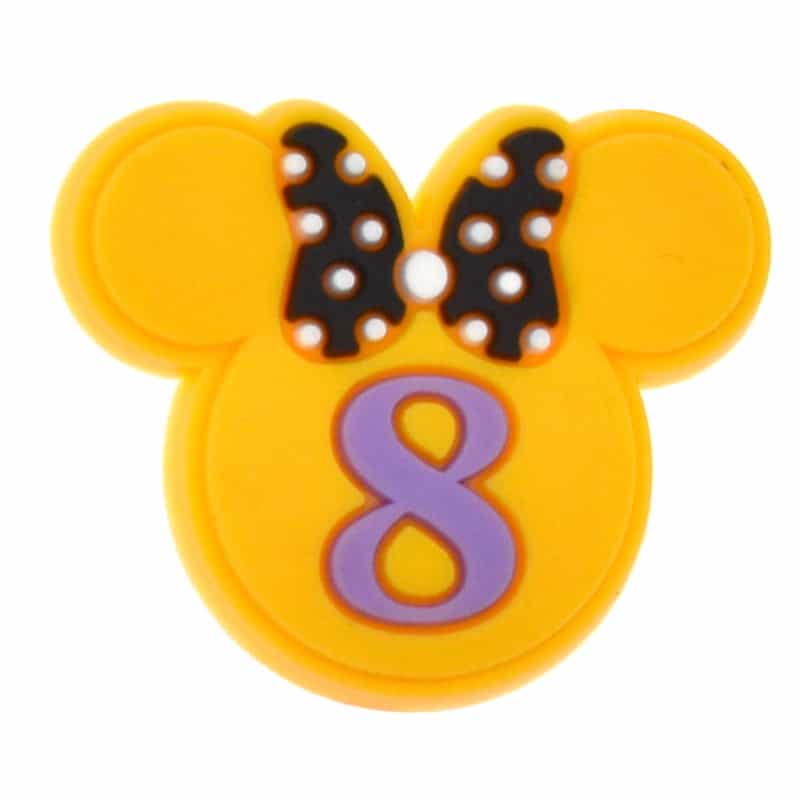 Shoe Charm -  Yellow 8 face 443-12