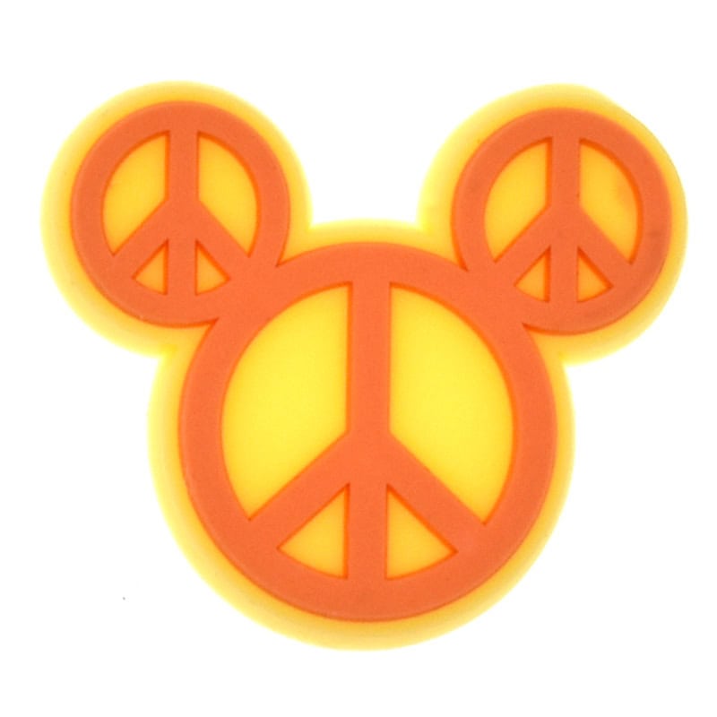 Shoe Charm -  Peace yellow face 443-15