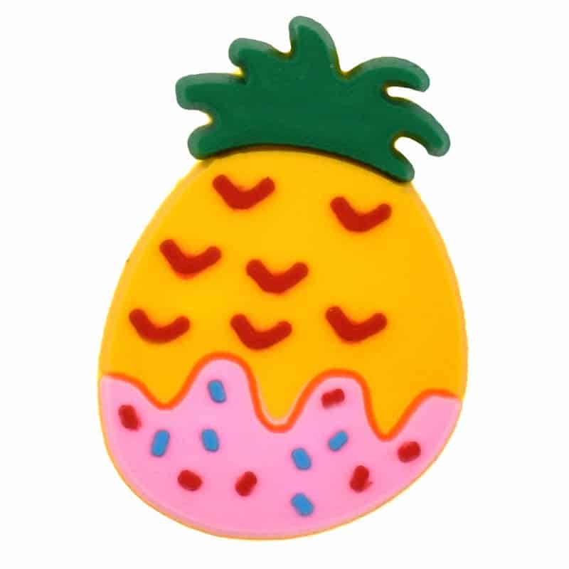 Strawberry chocolate dipped pineapple 445-01 - Shoe Charm