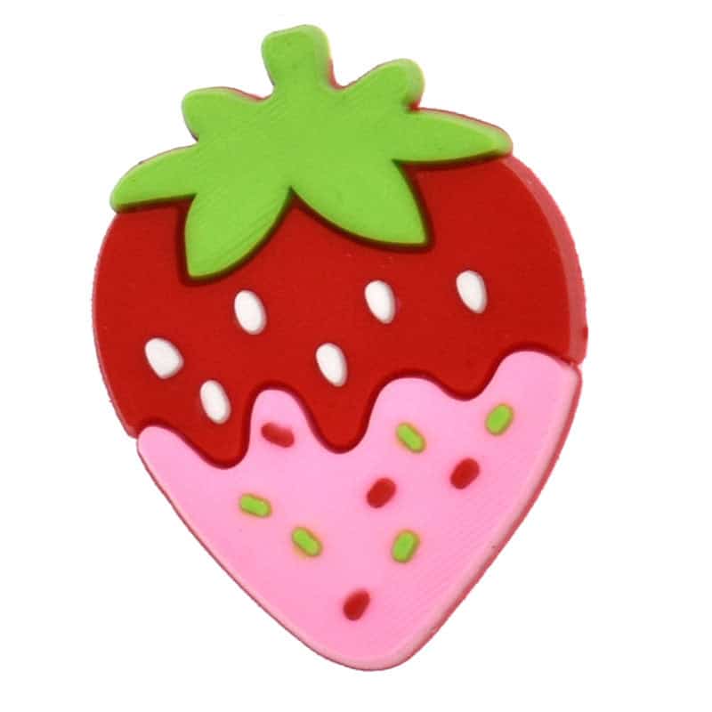 Strawberry chocolate dipped strawberry 445-02 - Shoe Charm