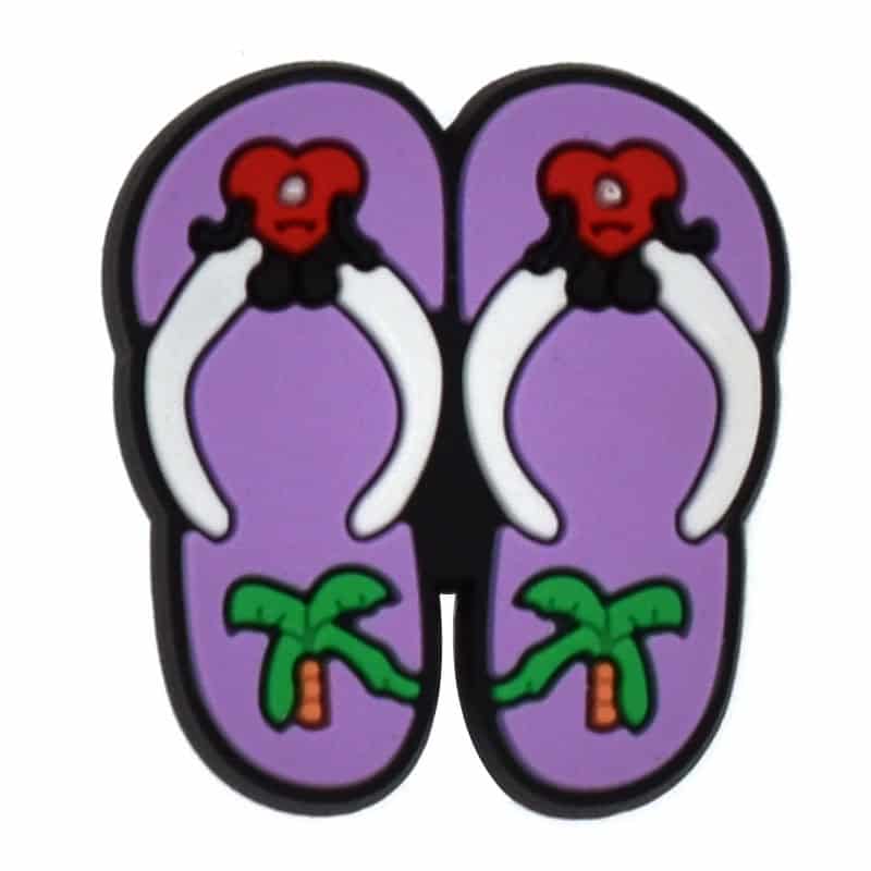 Shoe Charm -  Purple flip flops 452-14
