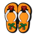 Shoe Charm -  Orange flip flops 452-17