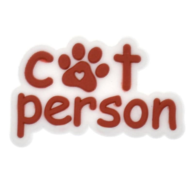 Cat person sign paw print 459-01 - Shoe Charm