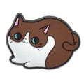 Sitting brown & white cat 459-05 - Shoe Charm