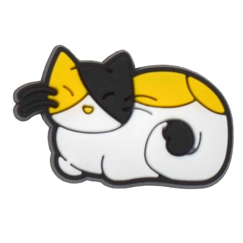 Sleeping calico cat 459-07 - Shoe Charm